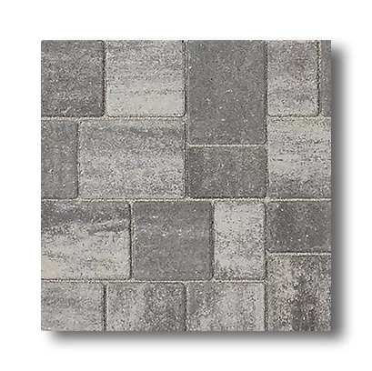 Zámková Dlažba Toscana® 8cm sivo-čierna melírovaná