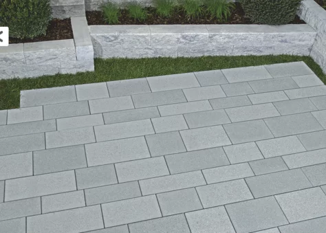 Zámková Dlažba TRIAD 8cm platina stredne tmavá kryštál
