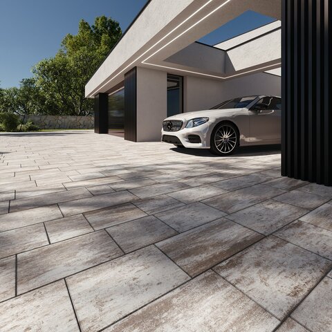 Zámková Dlažba VALORIA 8 cm melír Latte