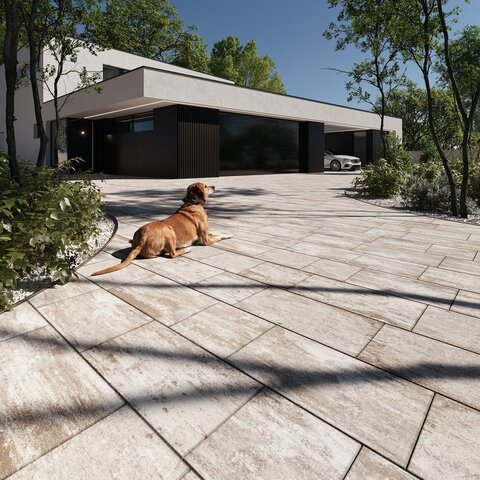 Zámková Dlažba VALORIA 8 cm melír Latte