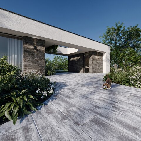 Zámková Dlažba VALORIA 8 cm melír Prato