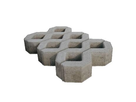 Zatrávňovacia dlažba TBX 10 cm sivá