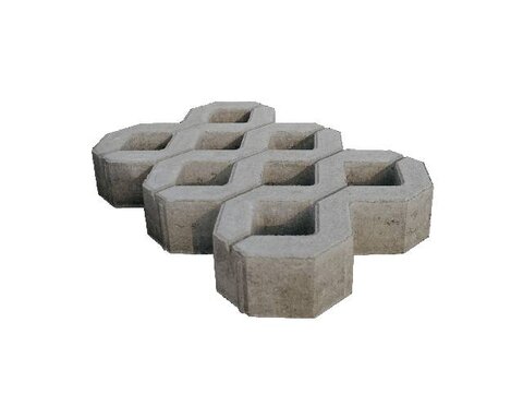 Zatrávňovacia dlažba TBX 8 cm sivá