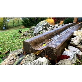 Žľab reliéfny 80x24x8 cm staré drevo