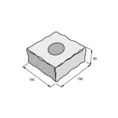 Znížený polovičný kameň HX 8/9RO